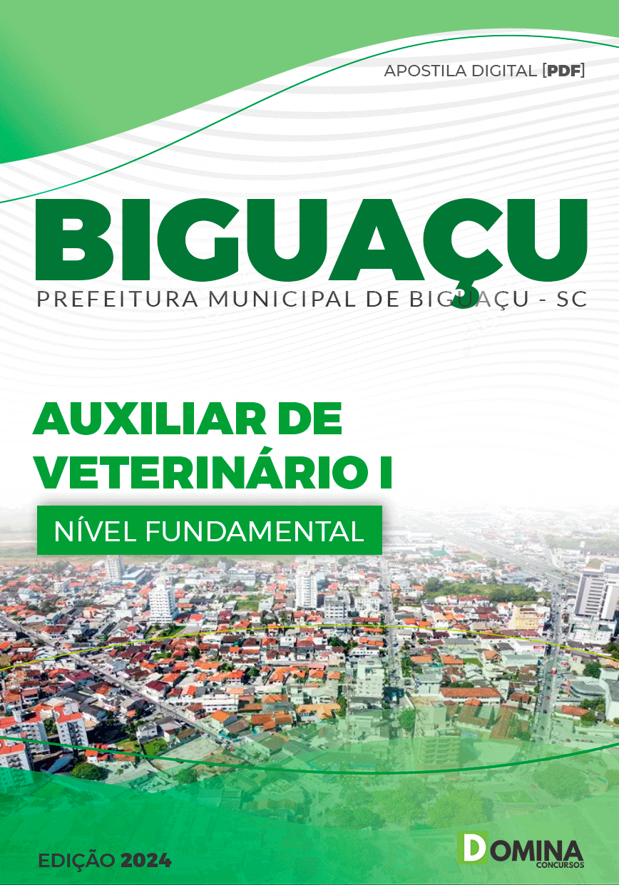 Apostila Prefeitura Biguaçu SC 2024 Auxiliar de Veterinário