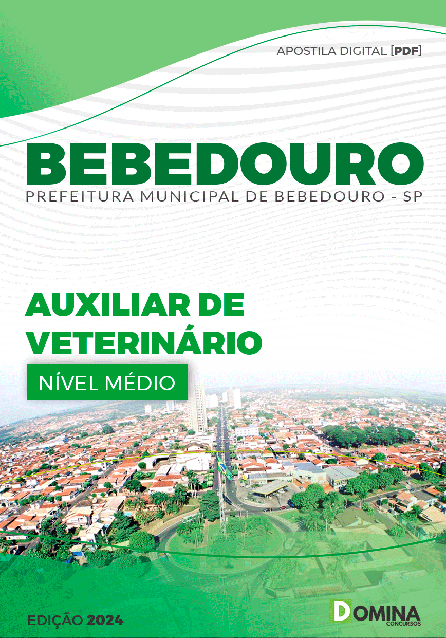Apostila Pref Bebedouro SP 2024 Auxiliar Veterinário