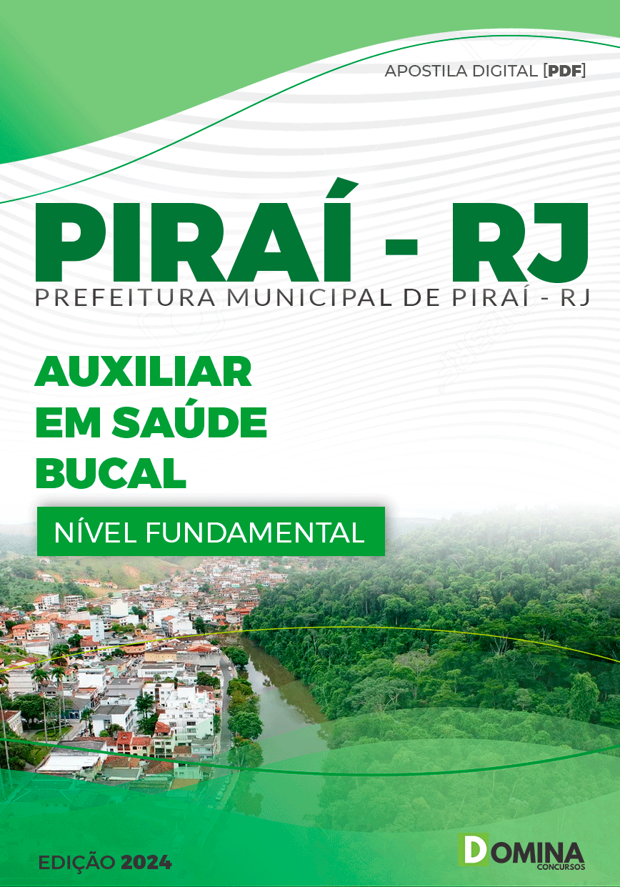 Apostila Pref Piraí RJ 2024 Auxiliar Saúde Bucal