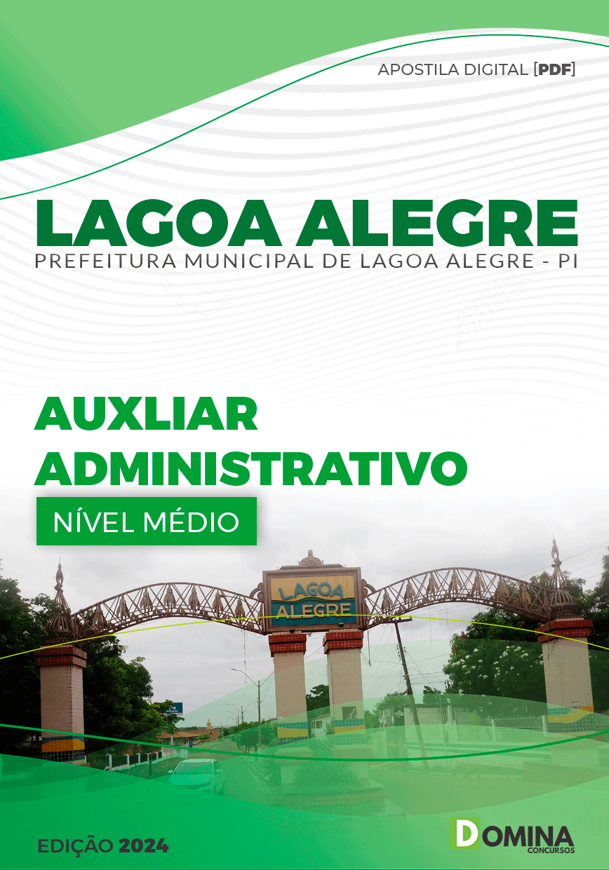 Apostila Prefeitura Lagoa Alegre PI 2024 Auxiliar Administrativo