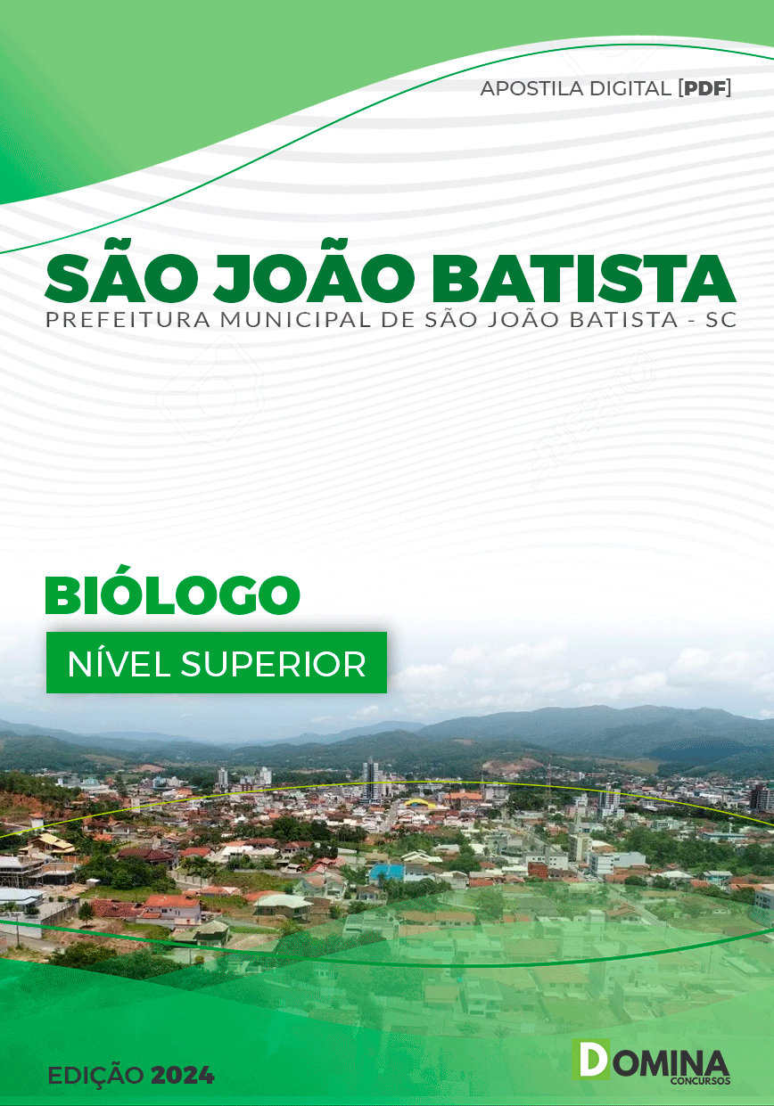 Apostila Pref São João Batista SC 2024 Biólogo