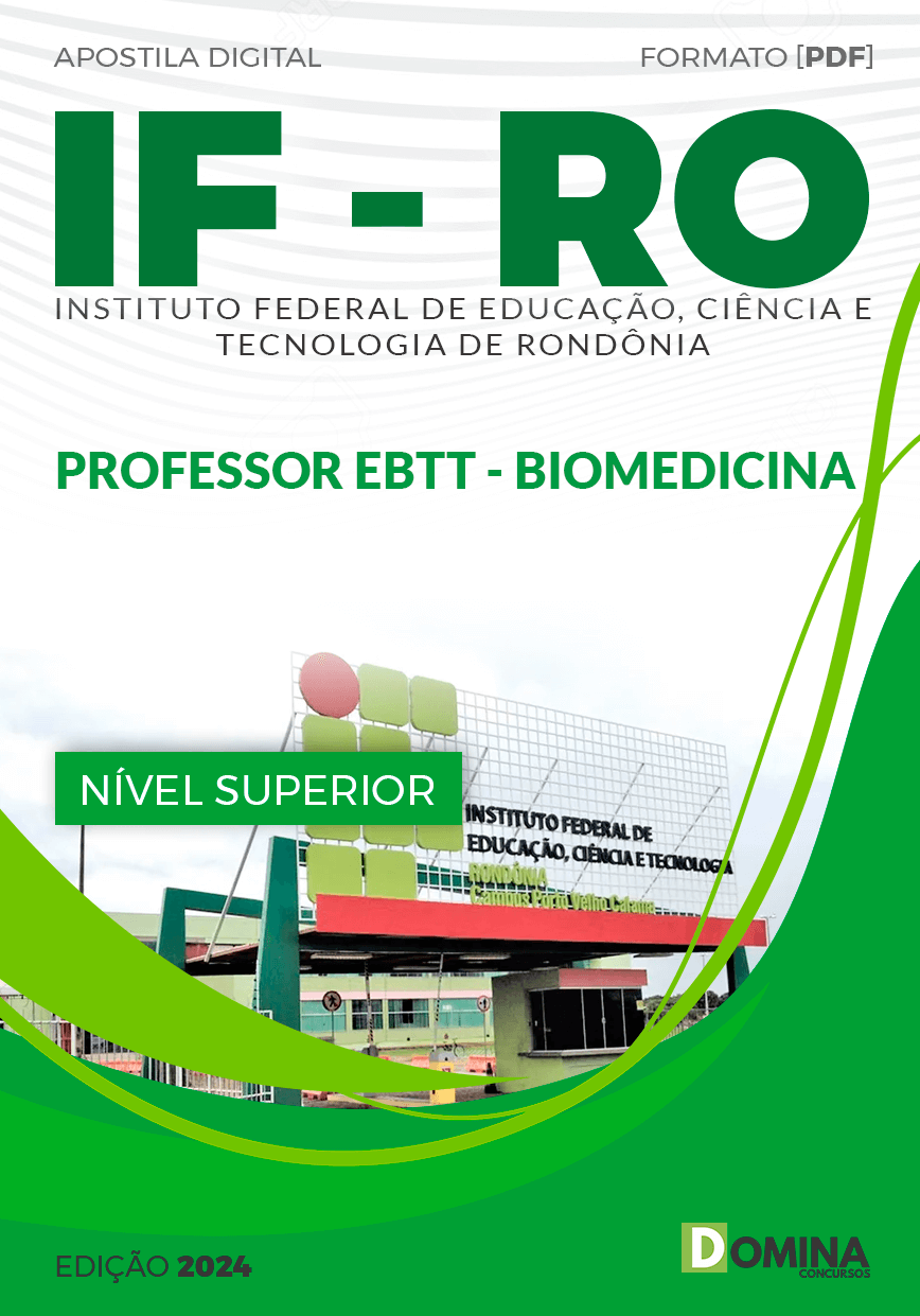 Apostila IFRO 2024 Professor EBTT Biomedicina
