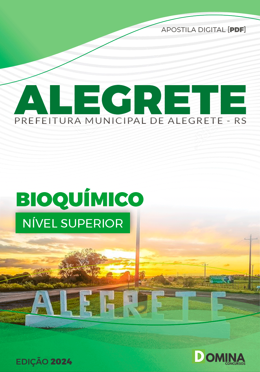 Apostila Prefeitura Alegrete RS 2024 Bioquímico