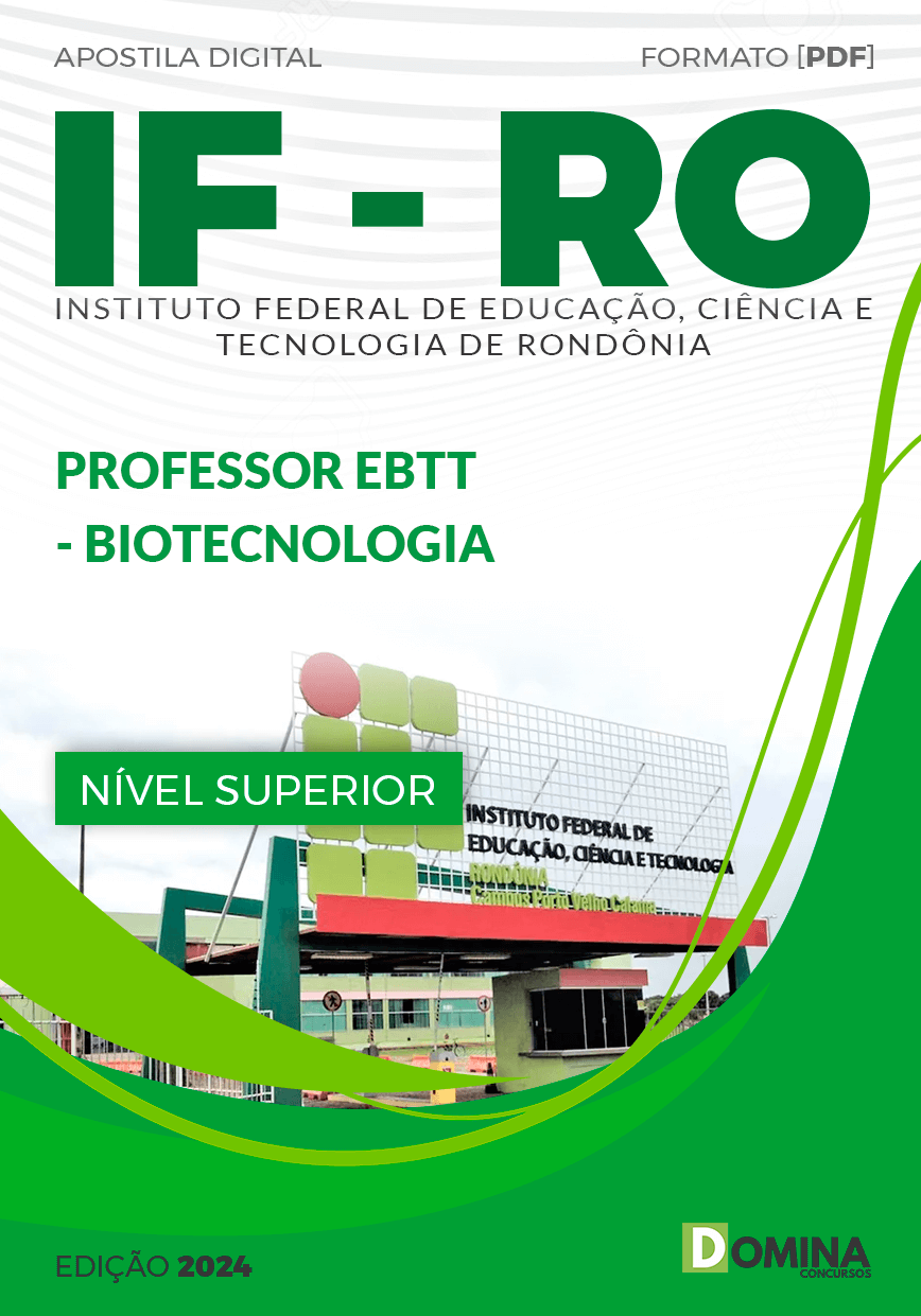 Apostila IFRO 2024 Professor EBTT Biotecnologia