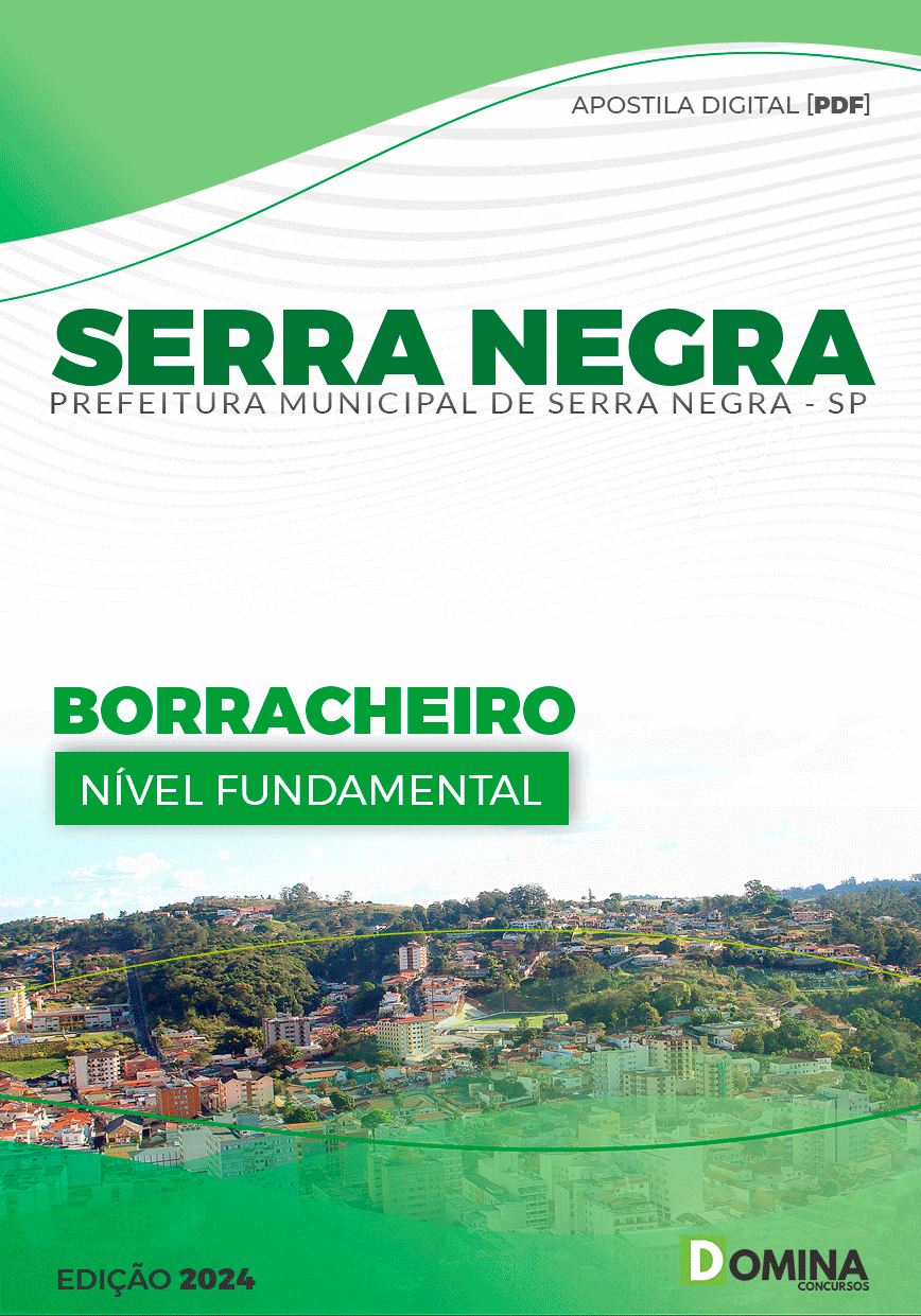 Apostila Pref Serra Negra SP 2024 Borracheiro