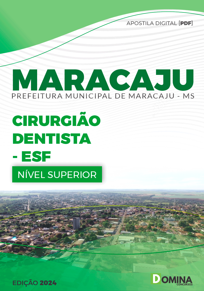 Apostila Pref Maracaju MS 2024 Cirurgião Dentista ESF