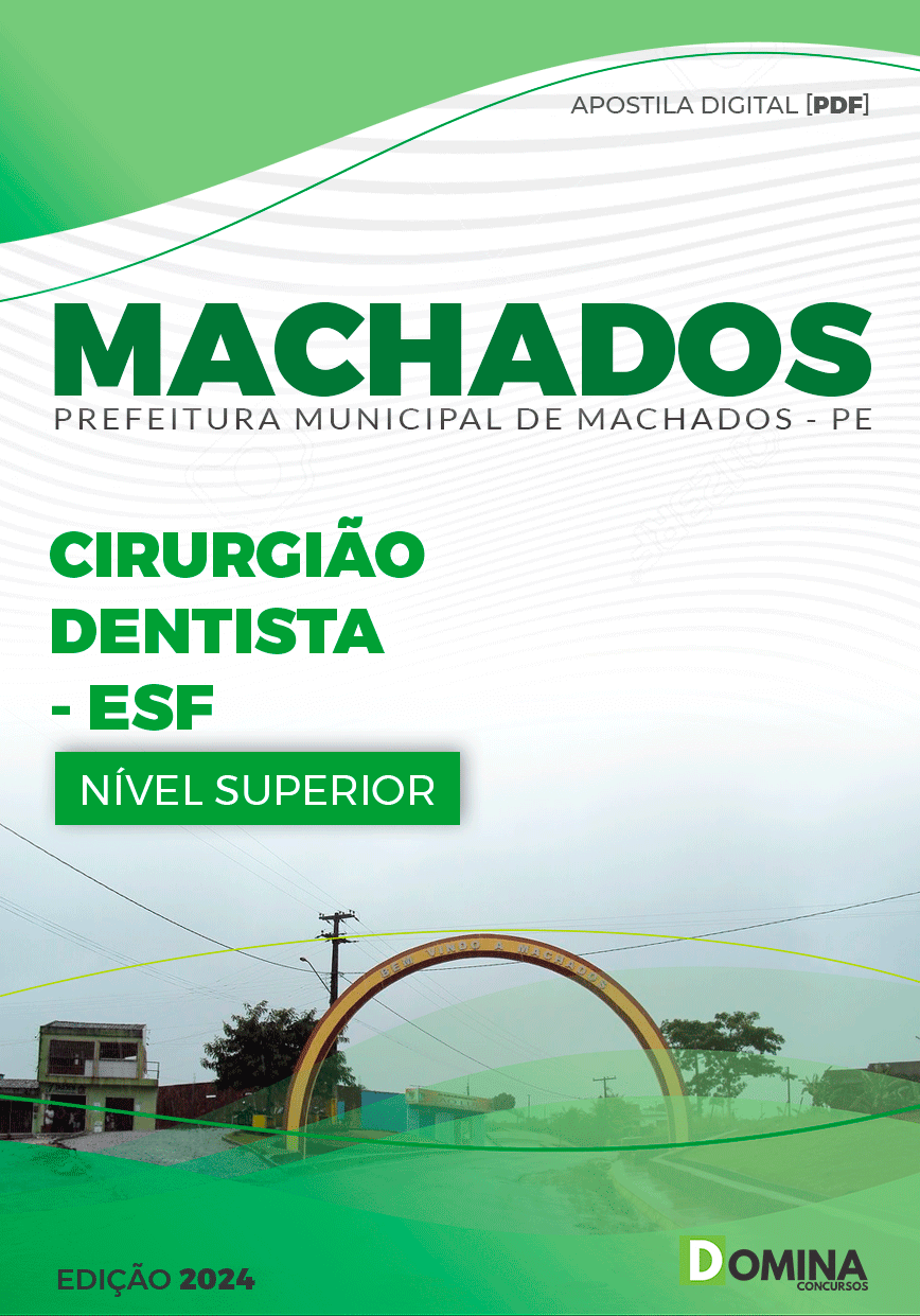 Apostila Pref Machados PE 2024 Dentista ESF