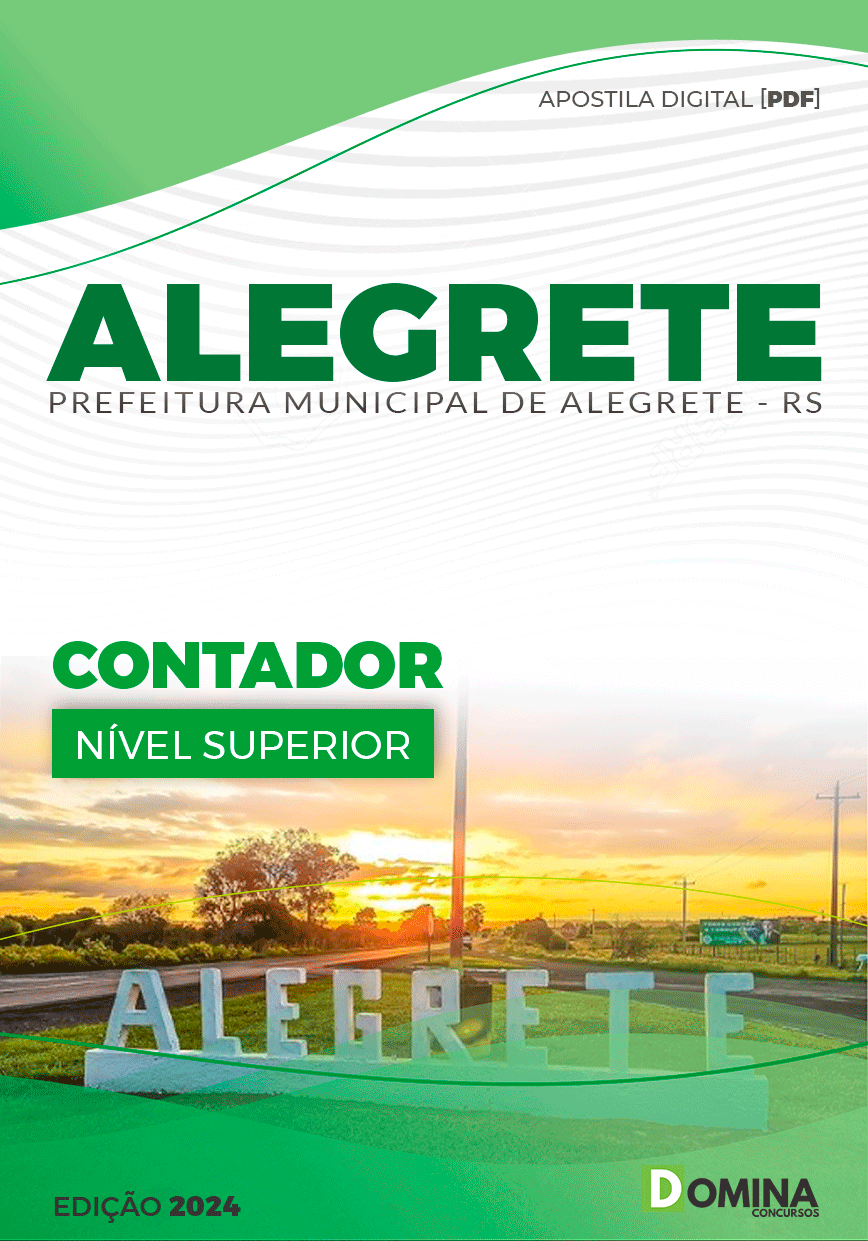 Apostila Prefeitura Alegrete RS 2024 Contador
