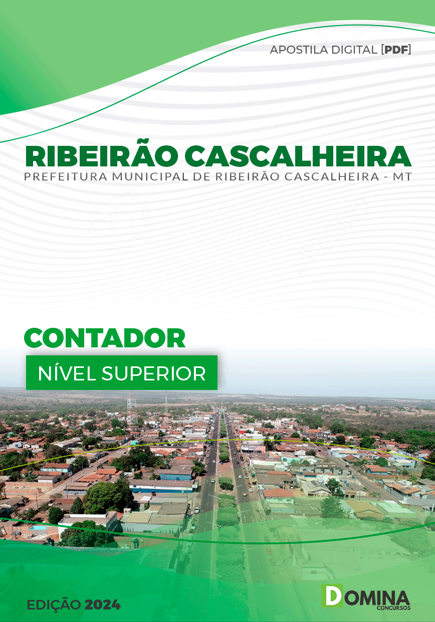Apostila Pref Ribeirão Cascalheira MT 2024 Contador