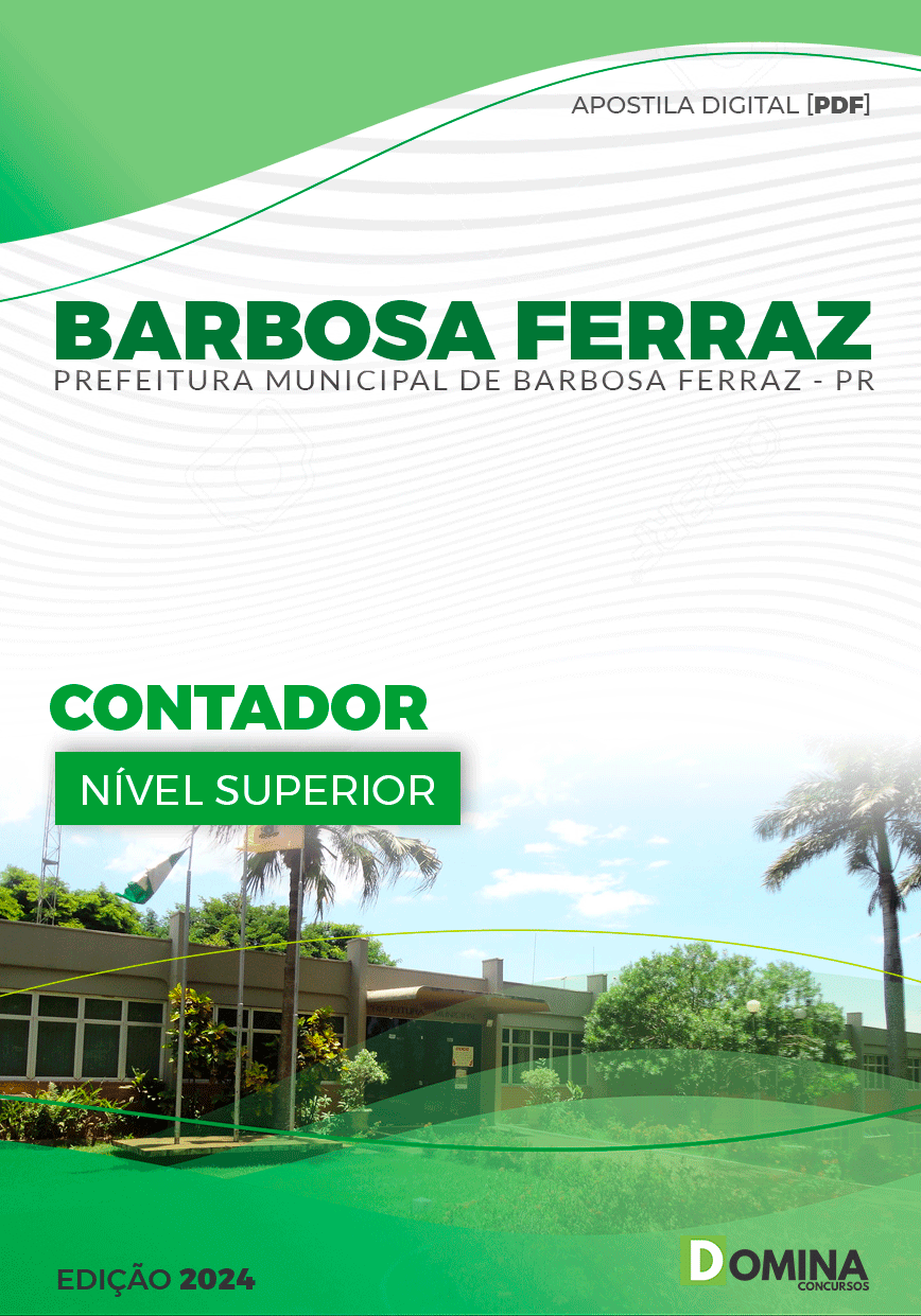 Apostila Pref Barbosa Ferraz PR 2024 Contador