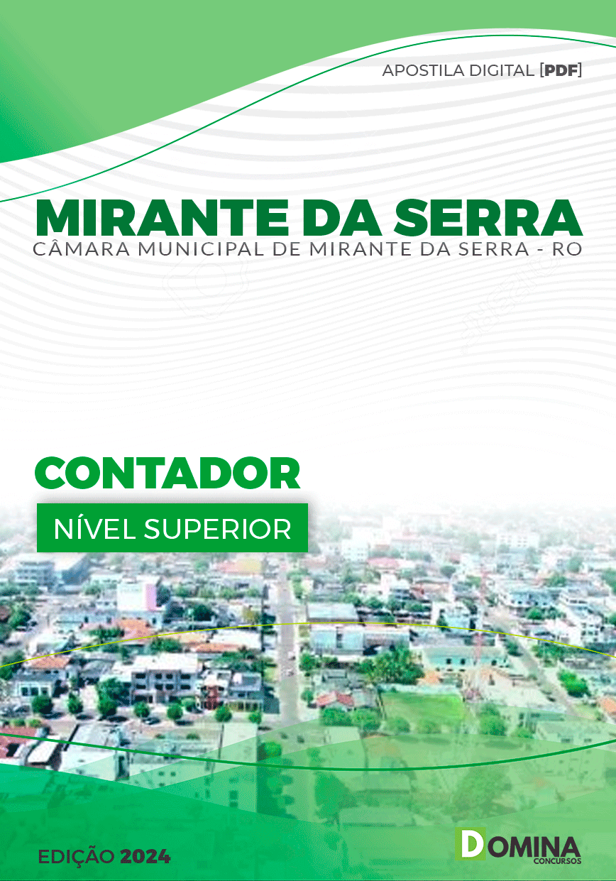 Apostila Câmara Mirante da Serra RO 2024 Contador