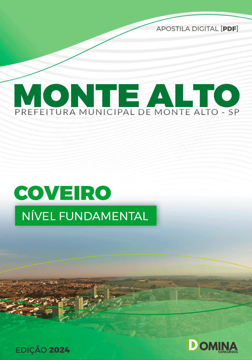 Apostila Prefeitura Monte Alto SP 2024 Coveiro