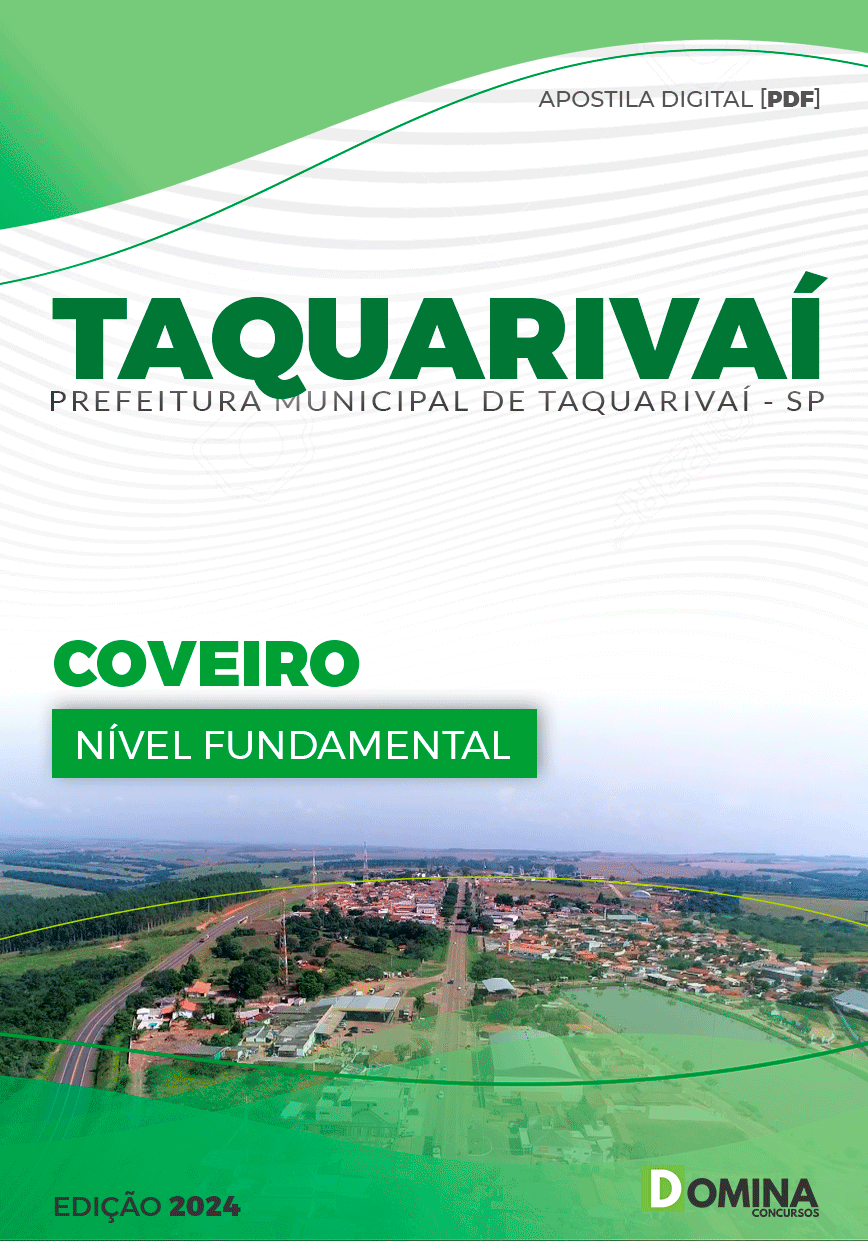 Apostila Prefeitura Taquarivaí SP 2024 Coveiro