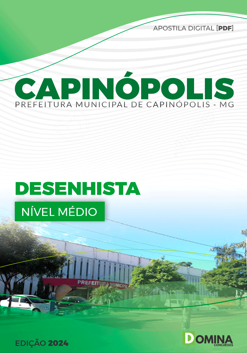 Apostila Prefeitura Capinópolis MG 2024 Desenhista