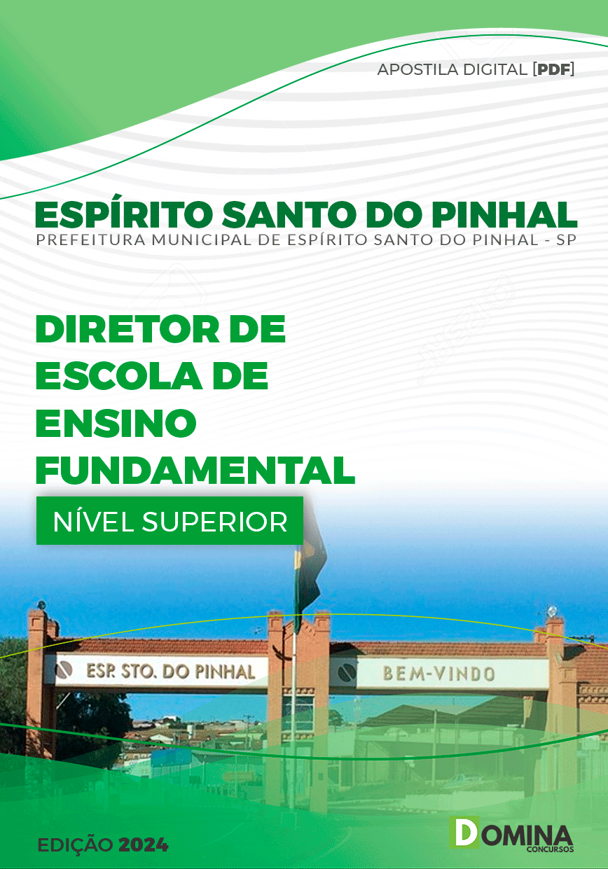 Apostila Pref Espírito Santo Do Pinhal SP 2024 Professor Ensino Fundamental