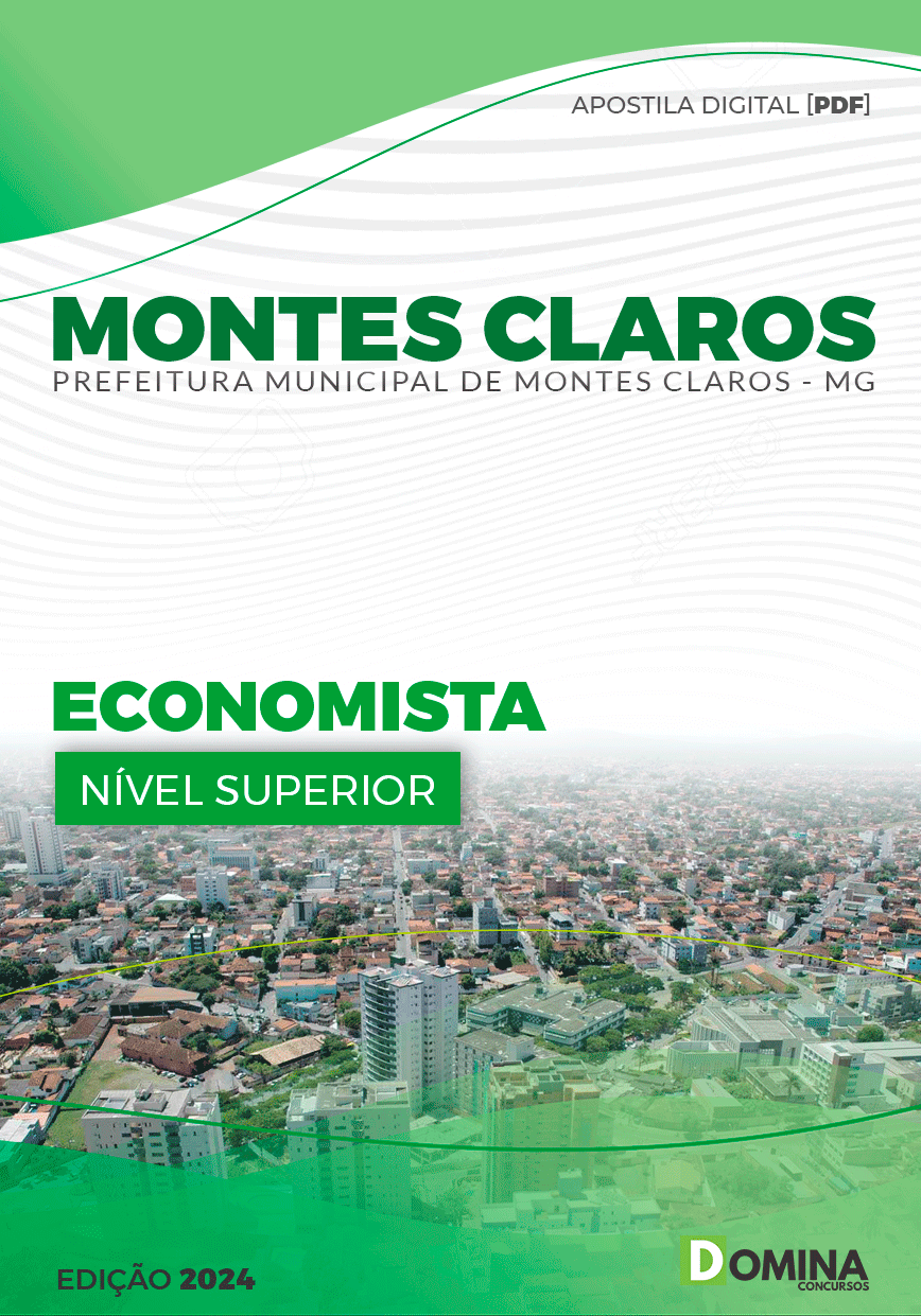 Apostila Prefeitura Montes Claros MG 2024 Economista