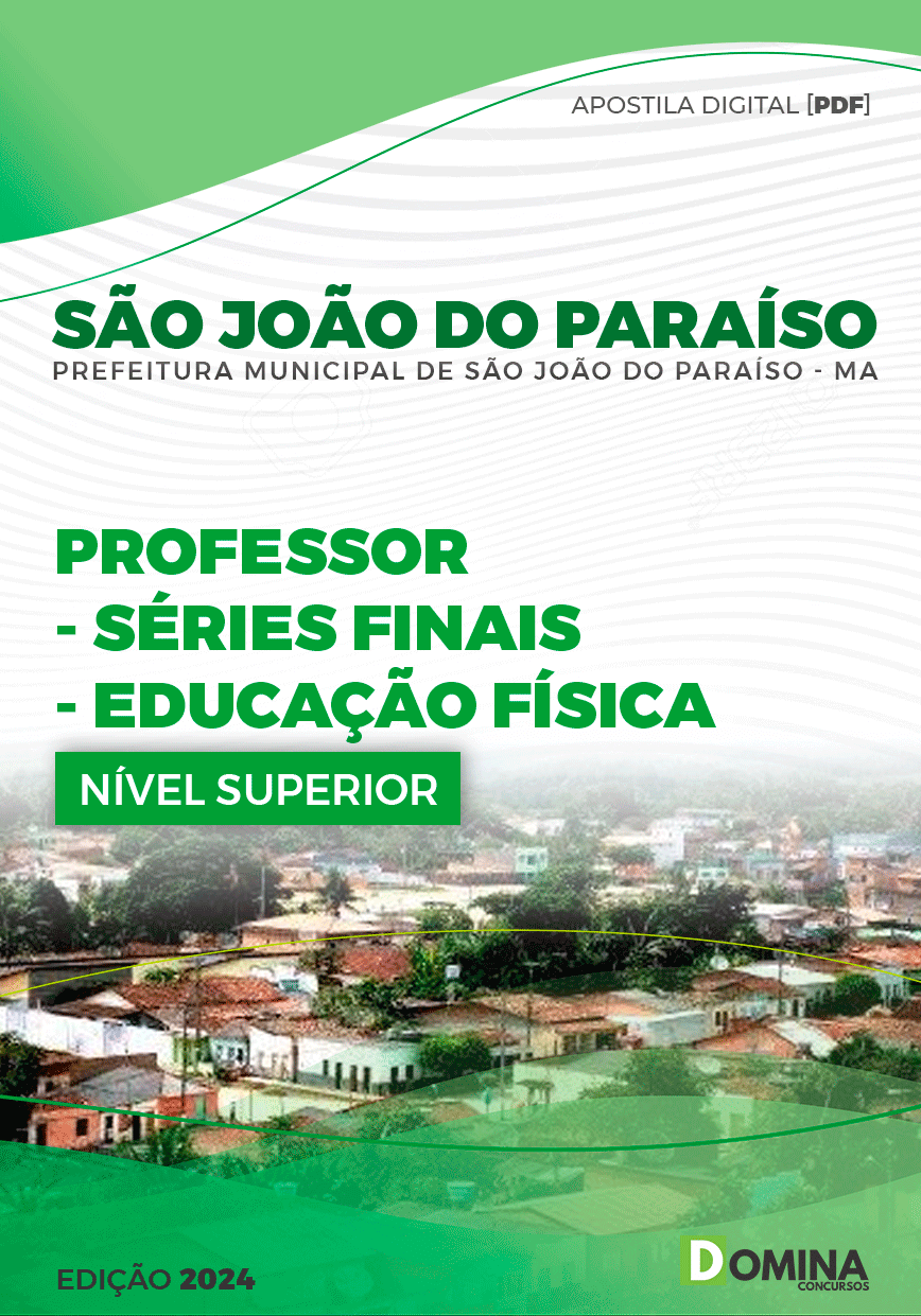 Apostila Pref São João do Paraíso MA 2024 Professor Educação Física