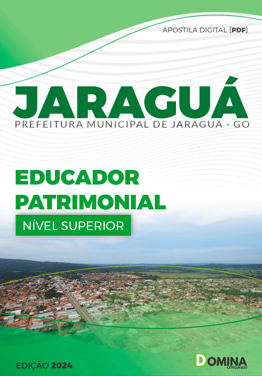 Apostila Pref Jaraguá GO 2024 Educador Patrimonial