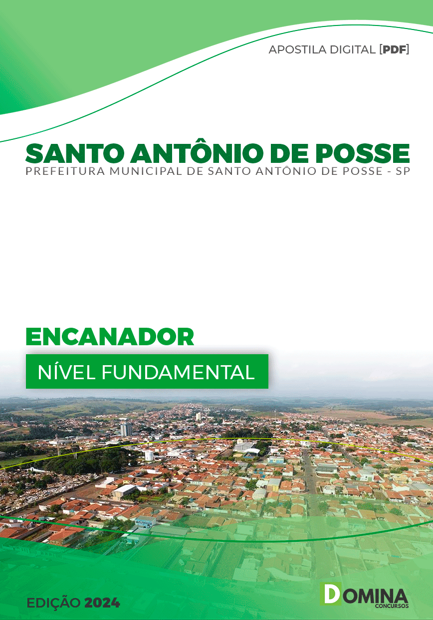 Apostila Pref Santo Antônio De Posse SP 2024 Encanador