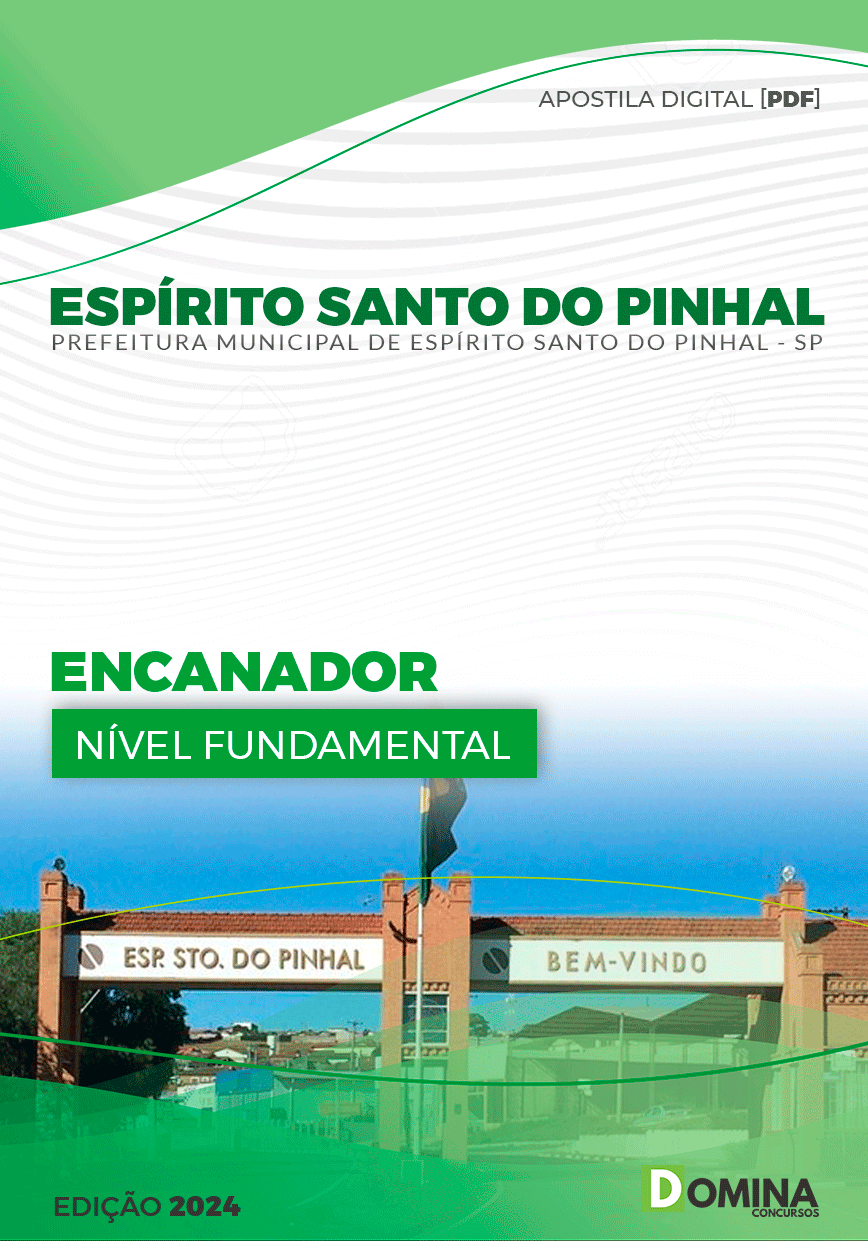 Apostila Pref Espírito Santo Do Pinhal SP 2024 Encanador