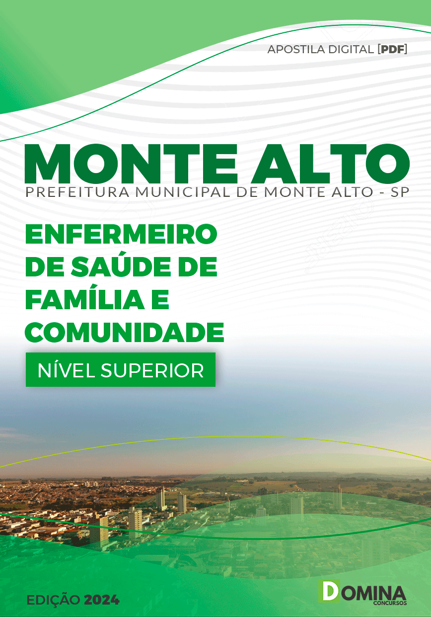 Apostila Prefeitura Monte Alto SP 2024 Enfermeiro Saúde Família