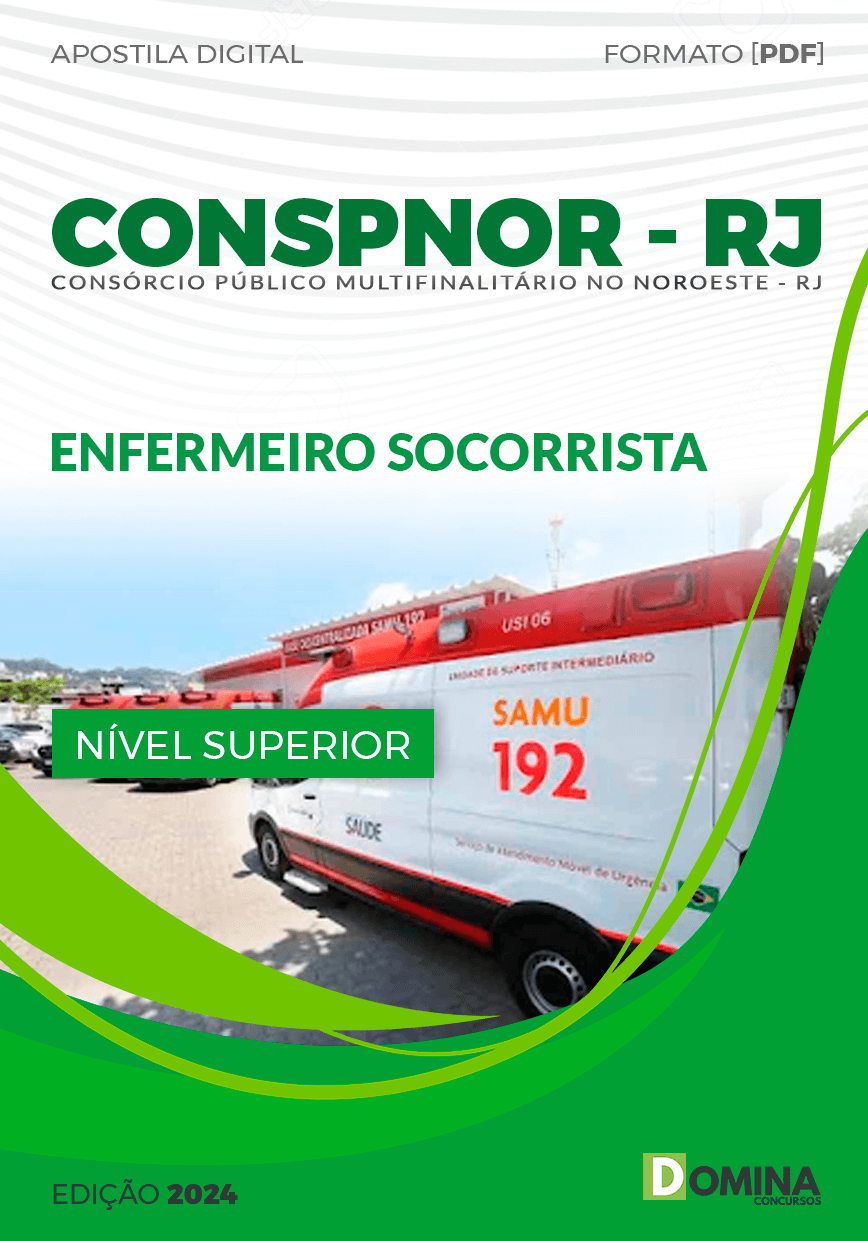 Apostila CONSPNOR RJ 2024 Enfermeiro Socorrista