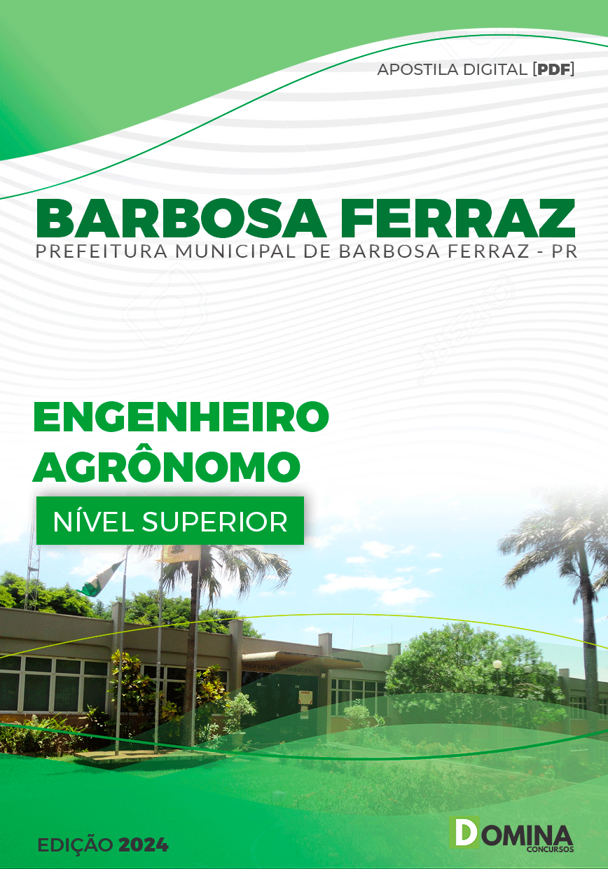 Apostila Pref Barbosa Ferraz PR 2024 Engenheiro Agrônomo