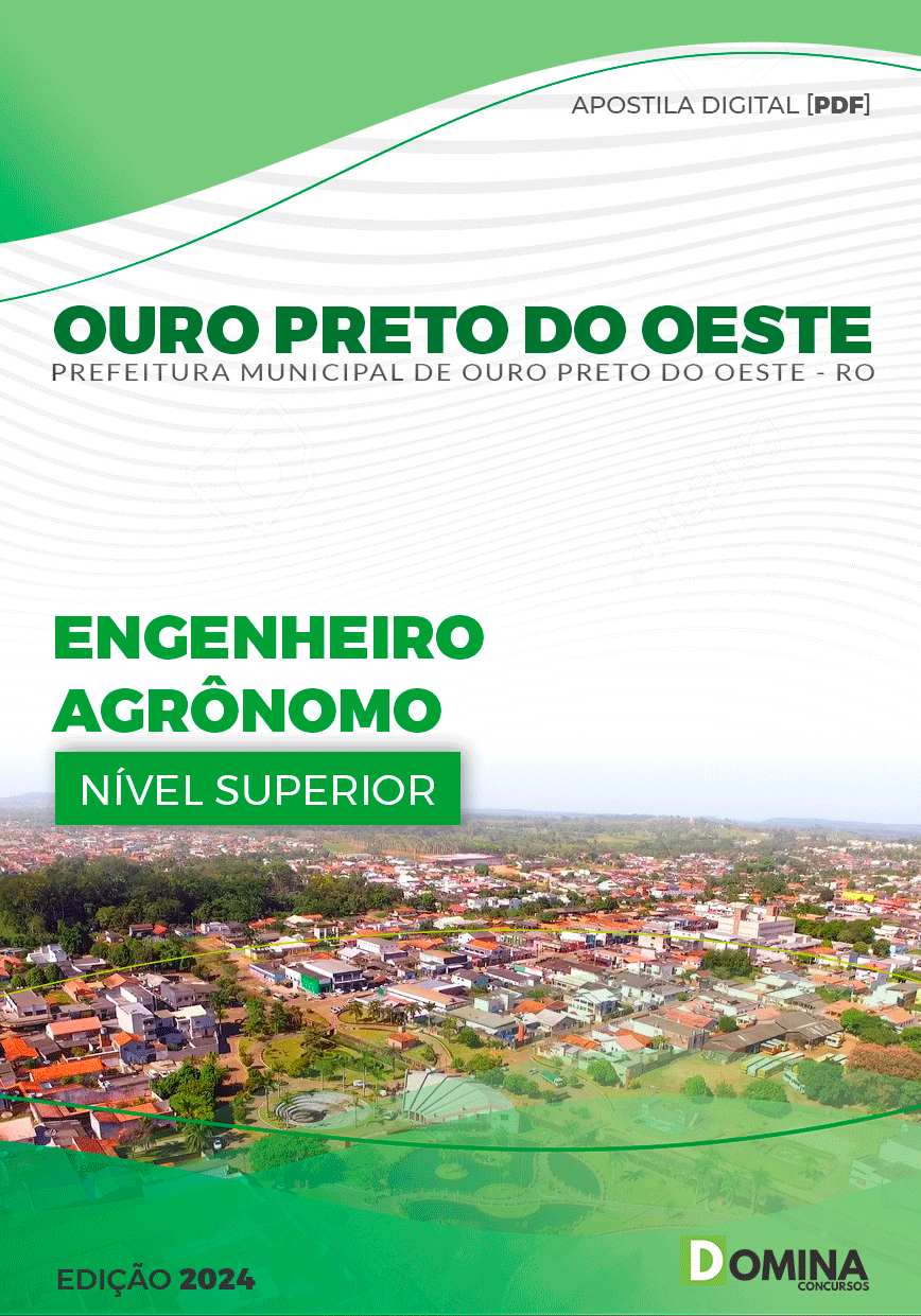 Apostila Pref Ouro Preto do Oeste RO 2024 Engenheiro Agrônomo