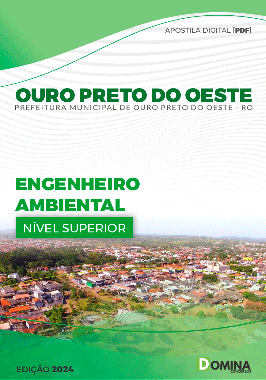 Apostila Pref Ouro Preto do Oeste RO 2024 Engenheiro Ambiental