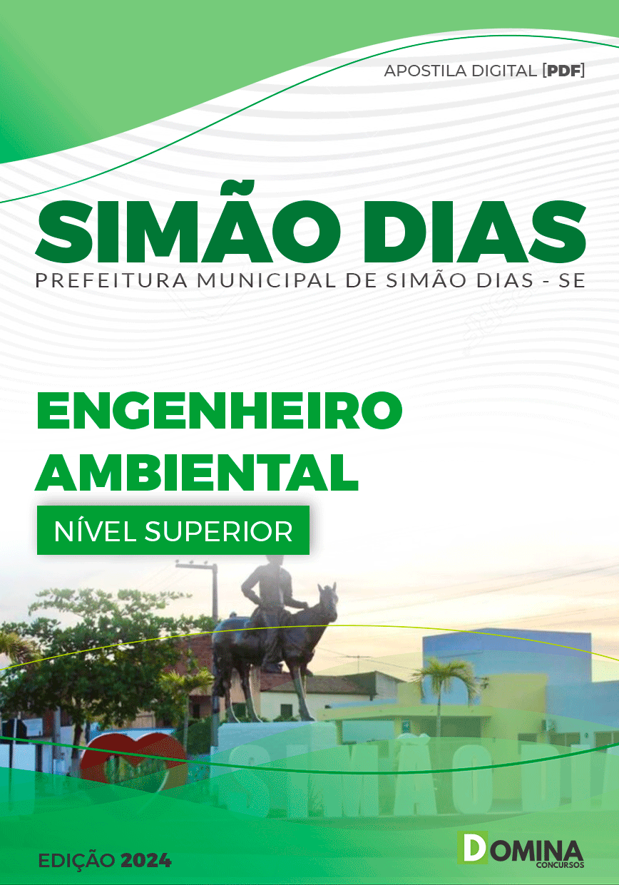 Apostila Pref Simão Dias SE 2024 Analista Engenheiro Ambiental