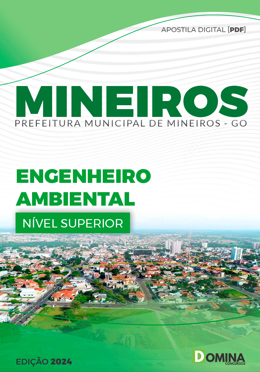 Apostila Prefeitura Mineiros GO 2024 Engenheiro Ambiental