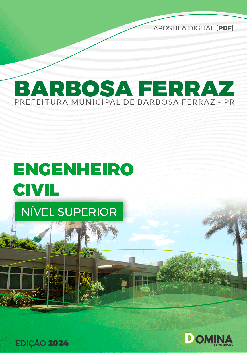 Apostila Pref Barbosa Ferraz PR 2024 Engenheiro Civil