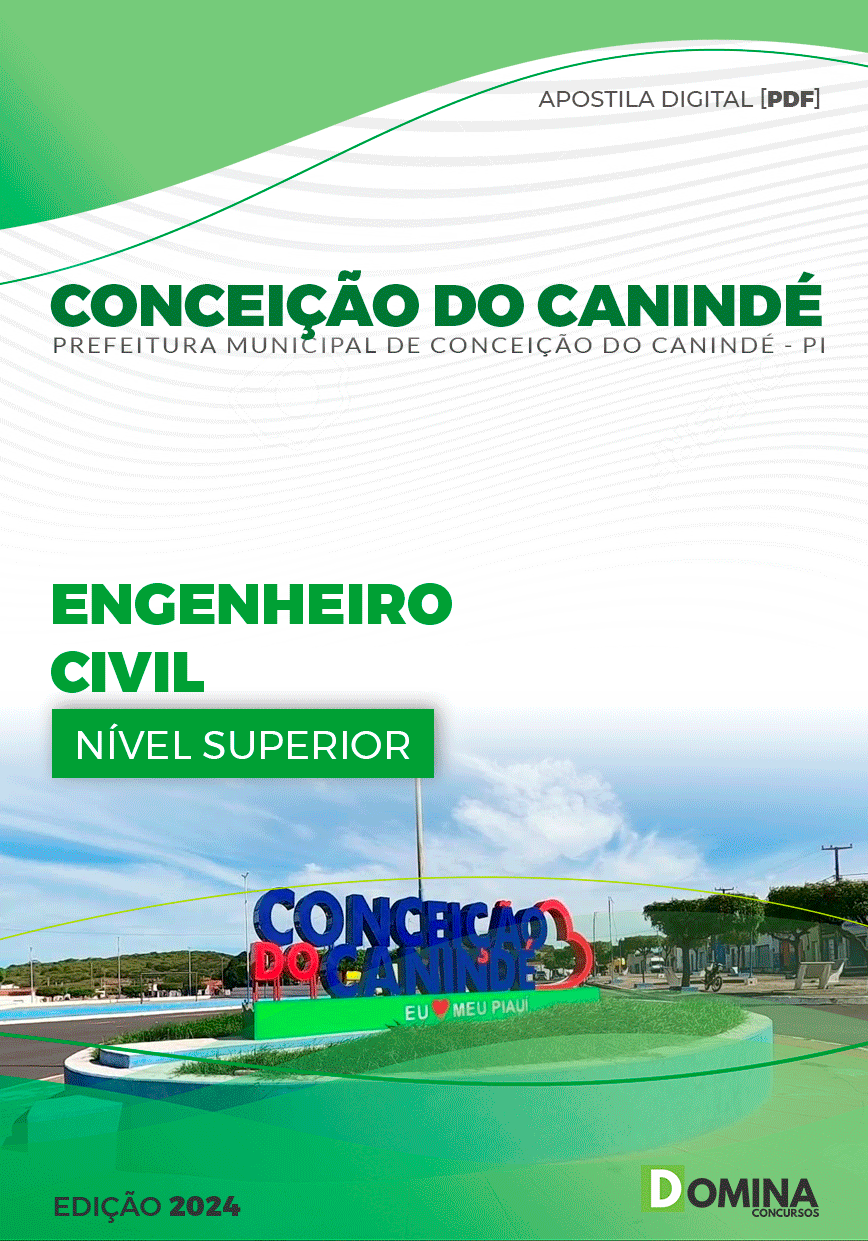 Apostila Pref Conceição do Canindé PI 2024 Engenheiro Civil