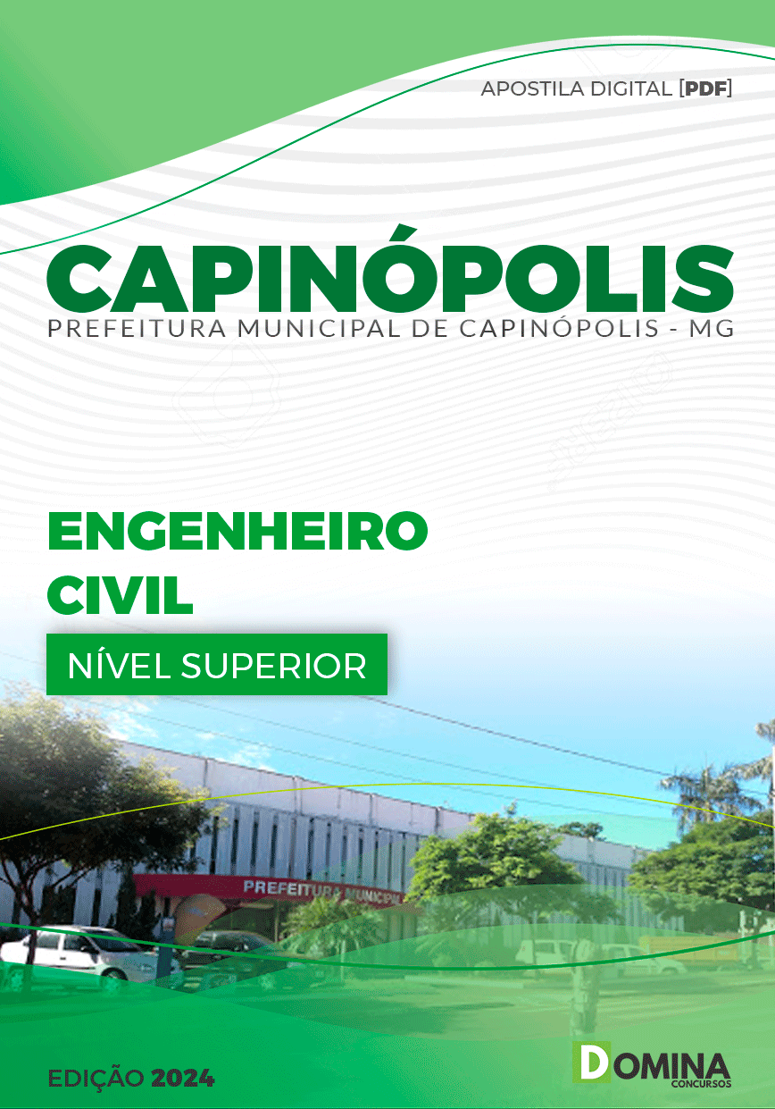 Apostila Prefeitura Capinópolis MG 2024 Engenheiro Civil