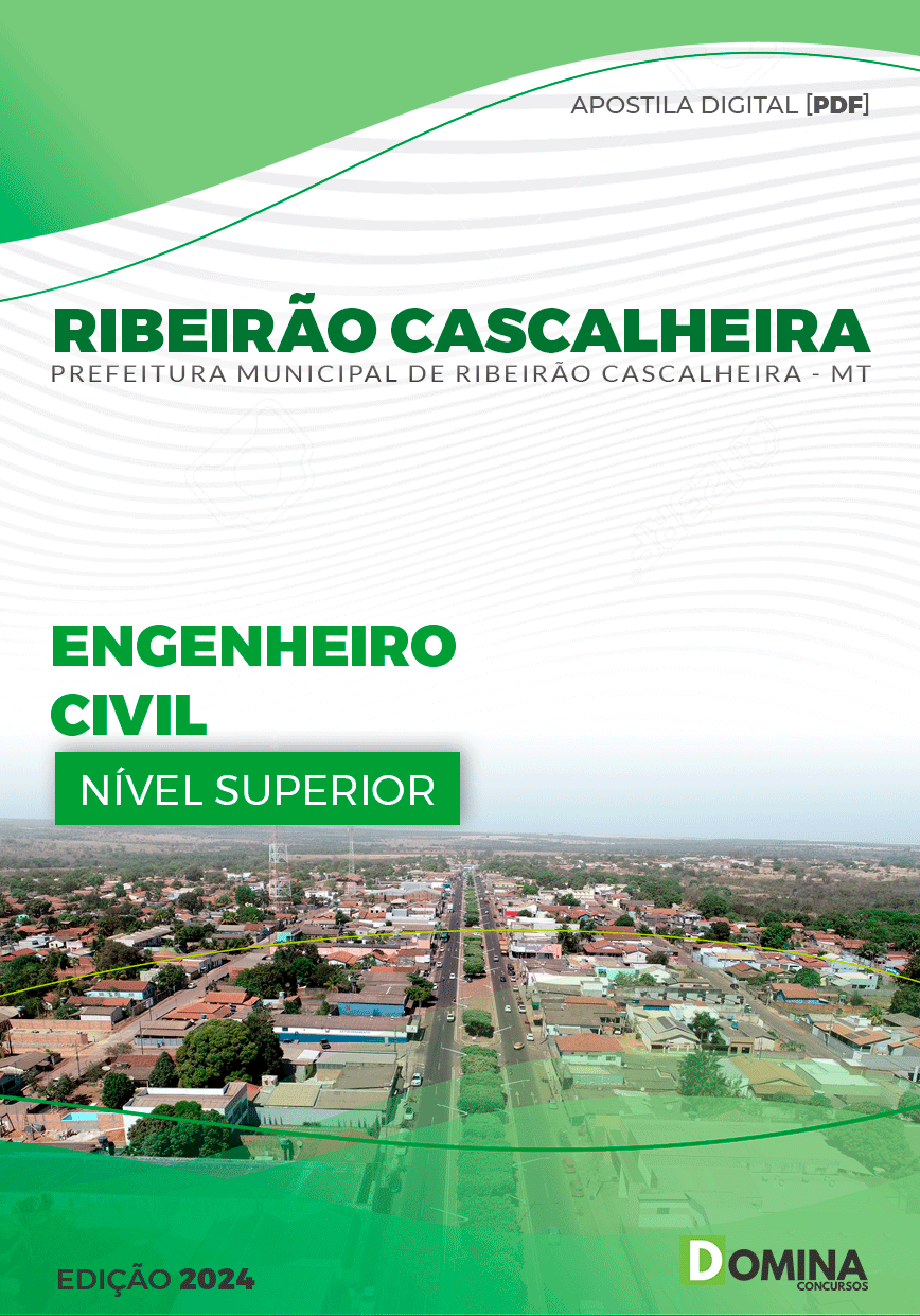 Apostila Pref Ribeirão Cascalheira MT 2024 Engenheiro Civil