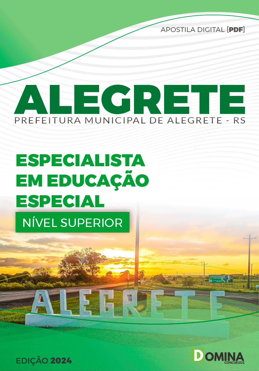 Apostila Pref Alegrete RS 2024 Especialista em Educação Especial