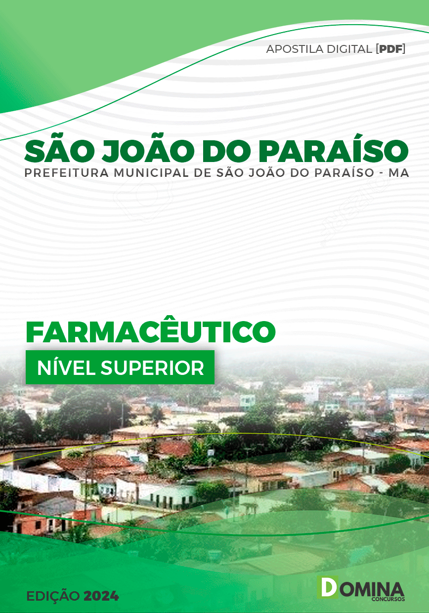 Apostila Pref São João do Paraíso MA 2024 Farmacêutico