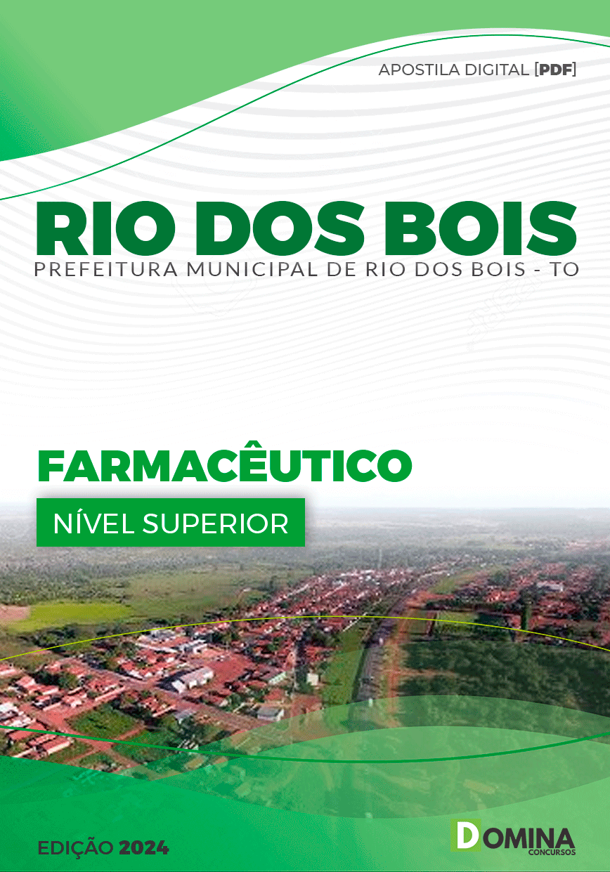 Apostila Pref Rio dos Bois TO 2024 Farmacêutico