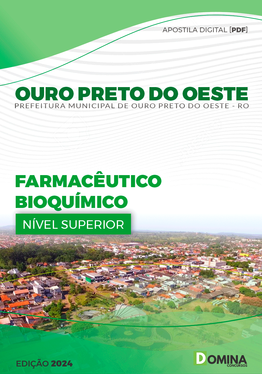 Apostila Pref Ouro Preto do Oeste RO 2024 Farmacêutico Bioquímico