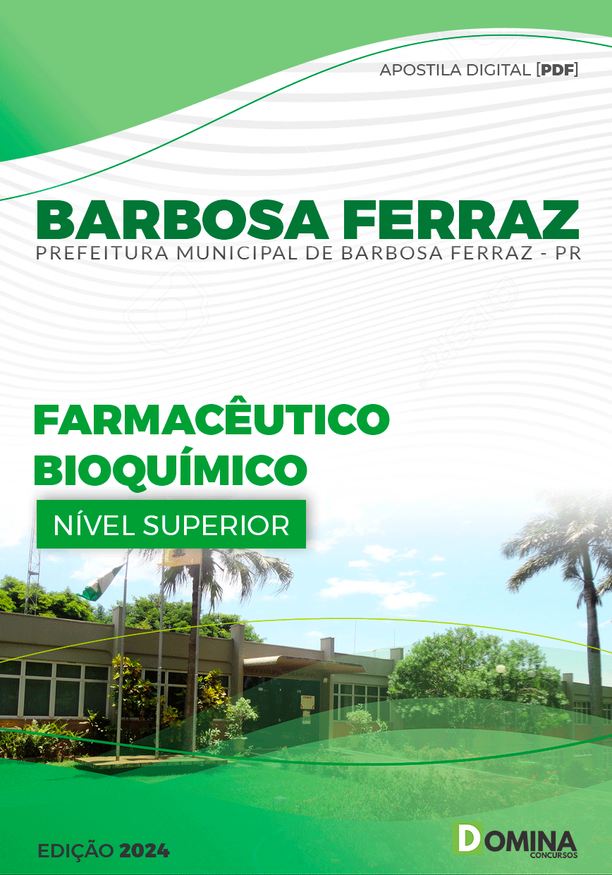 Apostila Pref Barbosa Ferraz PR 2024 Farmacêutico Bioquímico