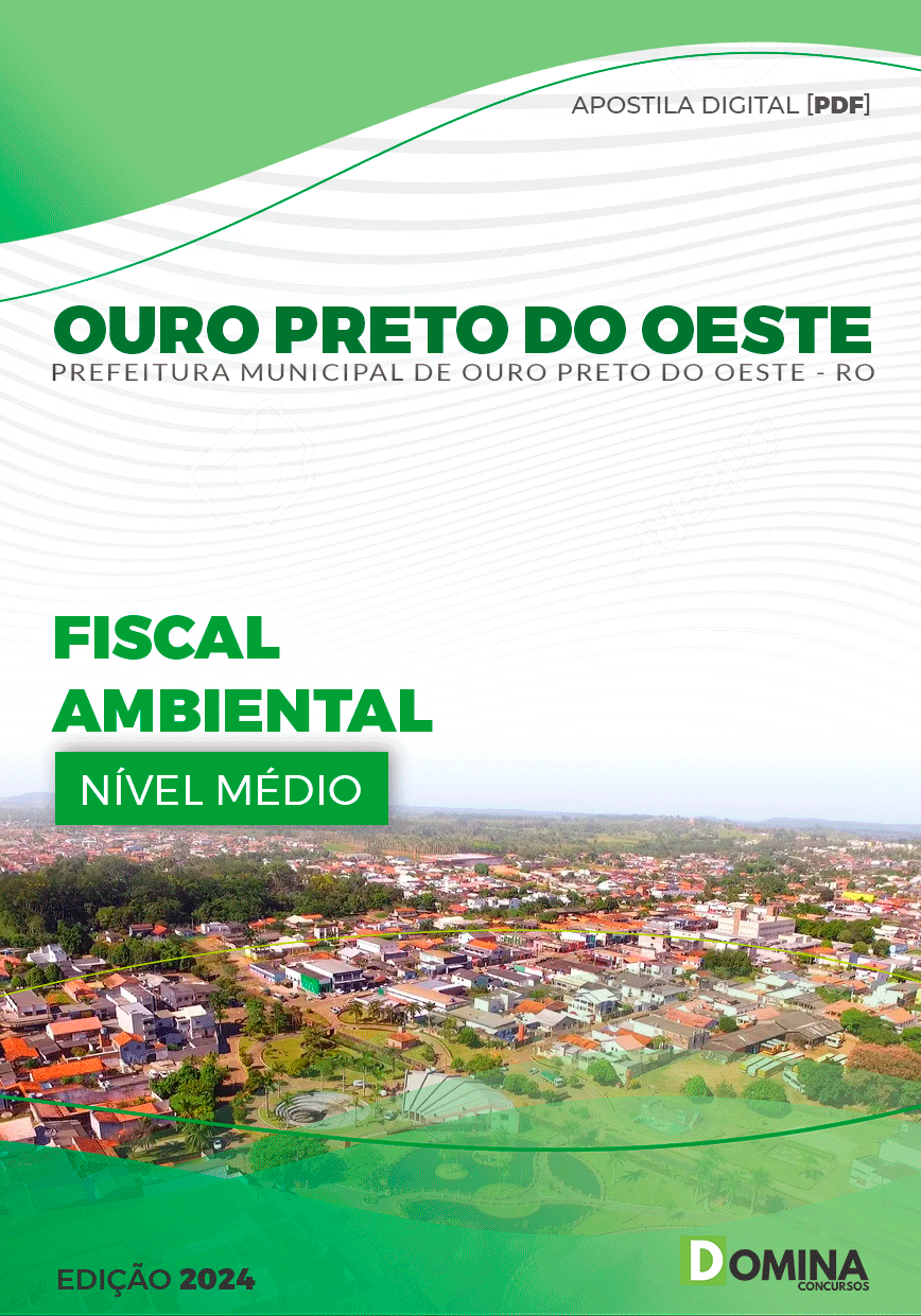 Apostila Pref Ouro Preto do Oeste RO 2024 Fiscal Ambiental