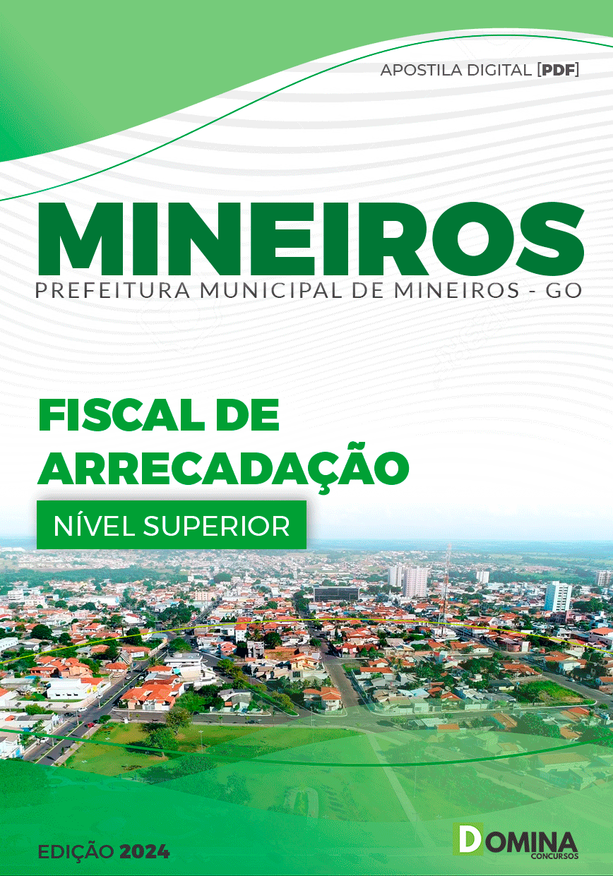Apostila Prefeitura Mineiros GO 2024 Fiscal de Arrecadação