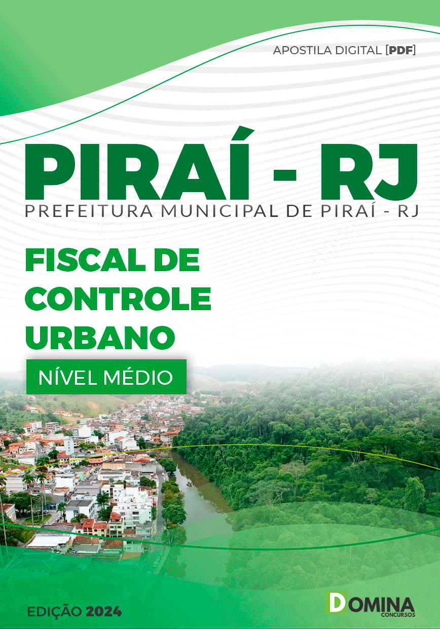 Apostila Pref Piraí RJ 2024 Fiscal Controle Urbano