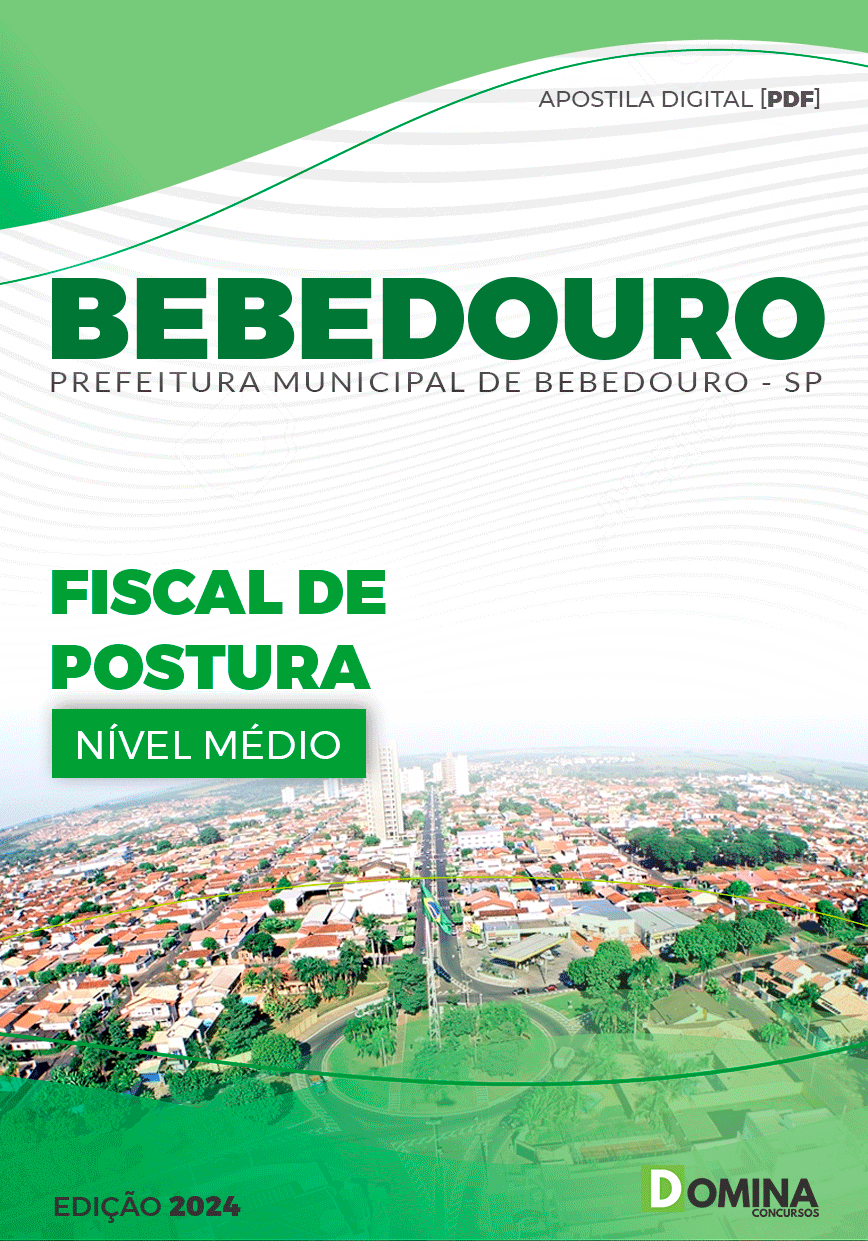 Apostila Pref Bebedouro SP 2024 Fiscal Postura