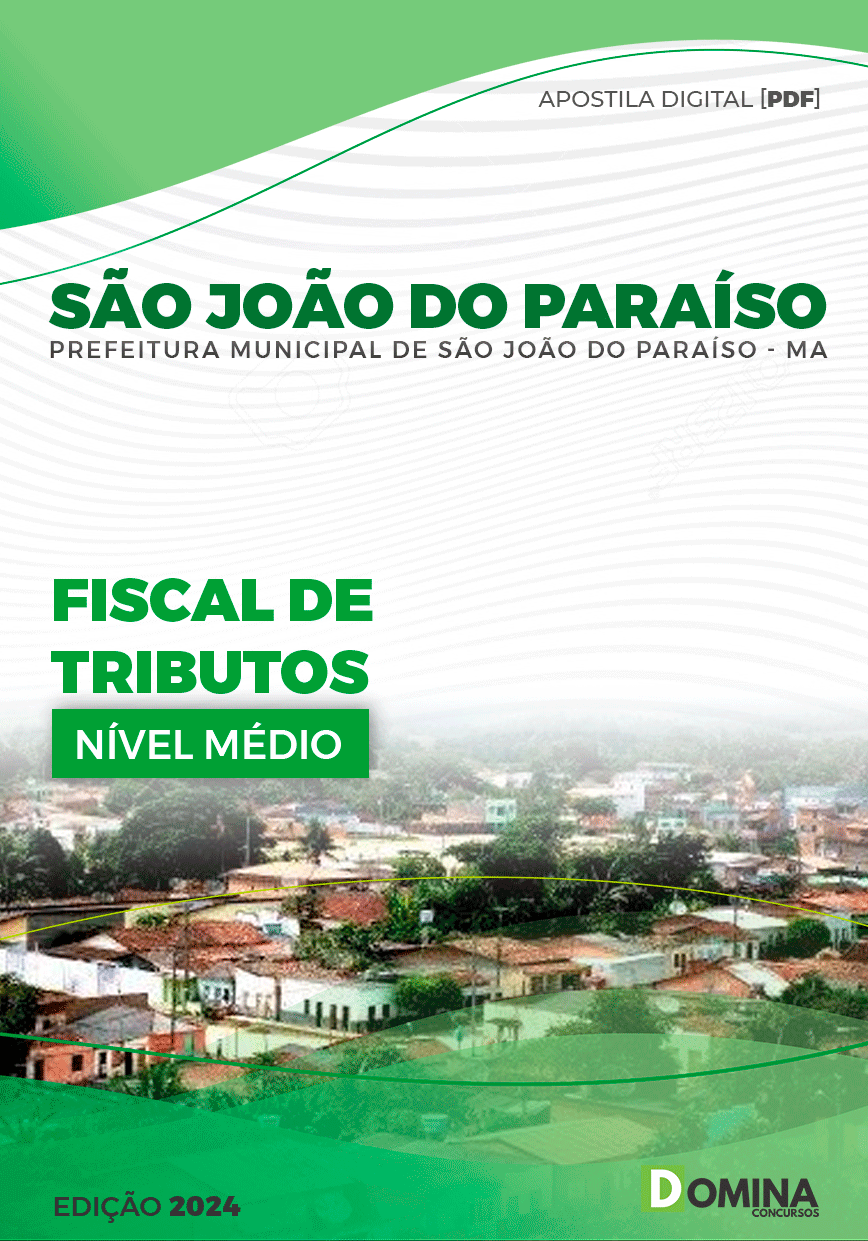 Apostila Pref São João do Paraíso MA 2024 Fiscal Tributos