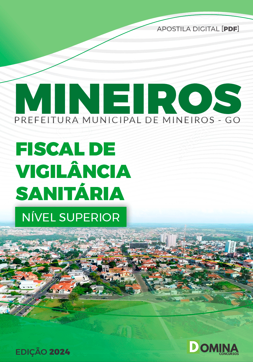 Apostila Prefeitura Mineiros GO 2024 Fiscal de Vigilância Sanitária