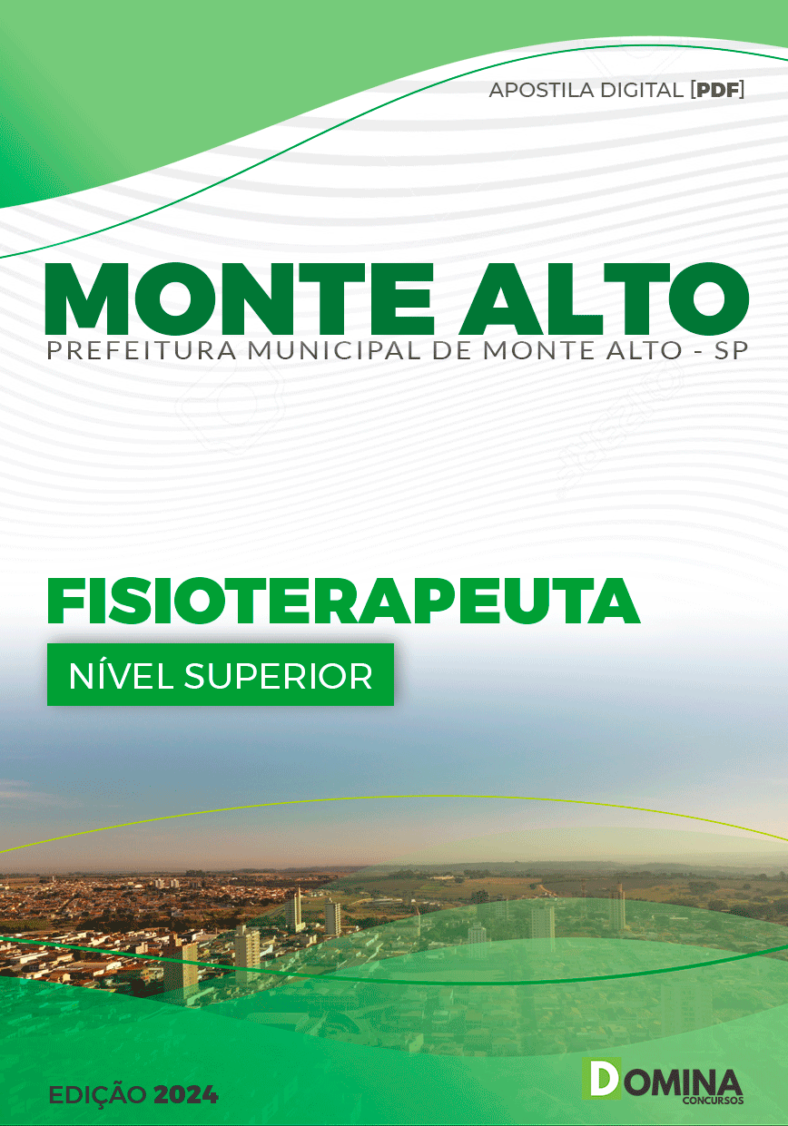 Apostila Prefeitura Monte Alto SP 2024 Fisioterapeuta