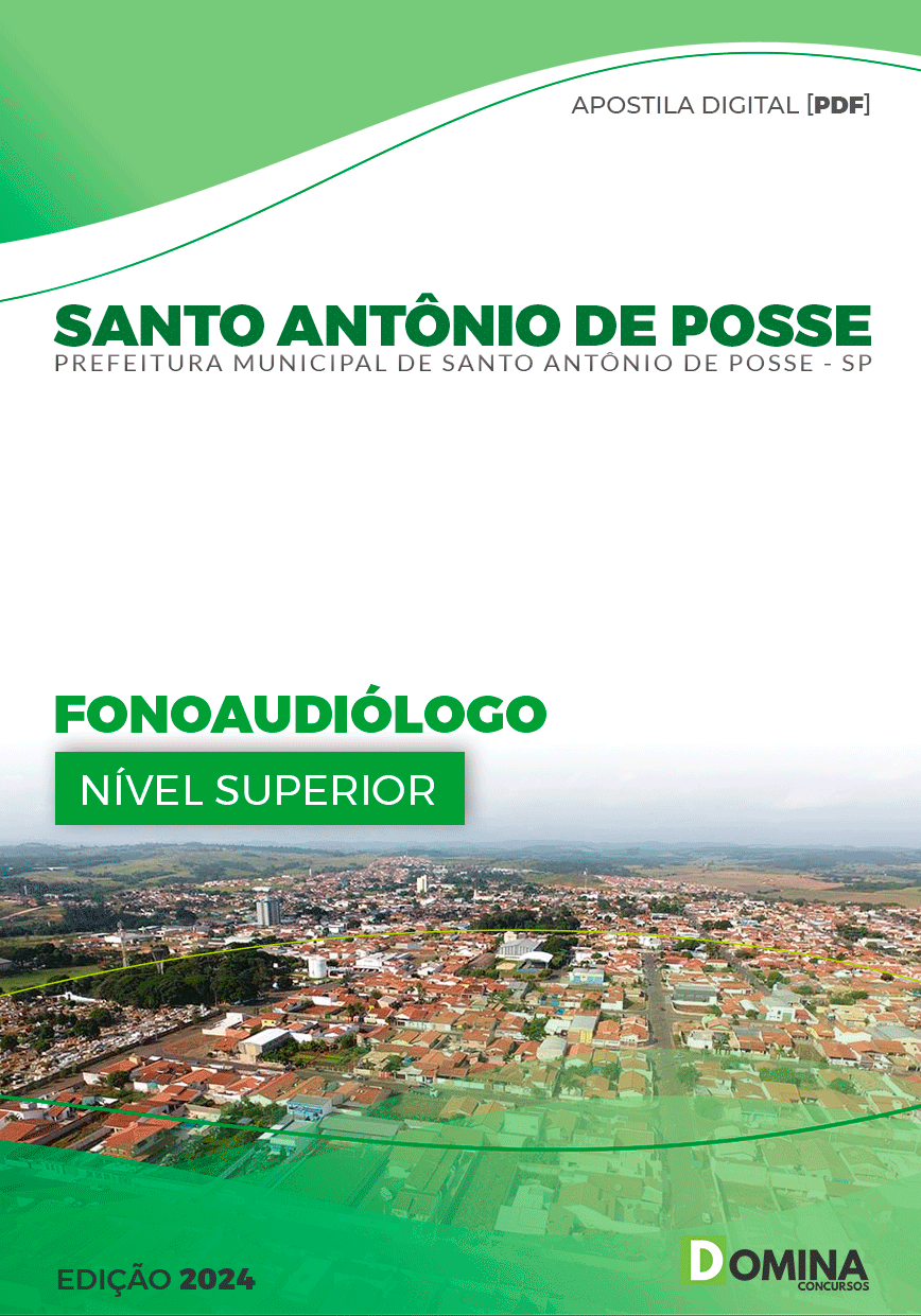 Apostila Pref Santo Antônio De Posse SP 2024 Fonoaudiólogo