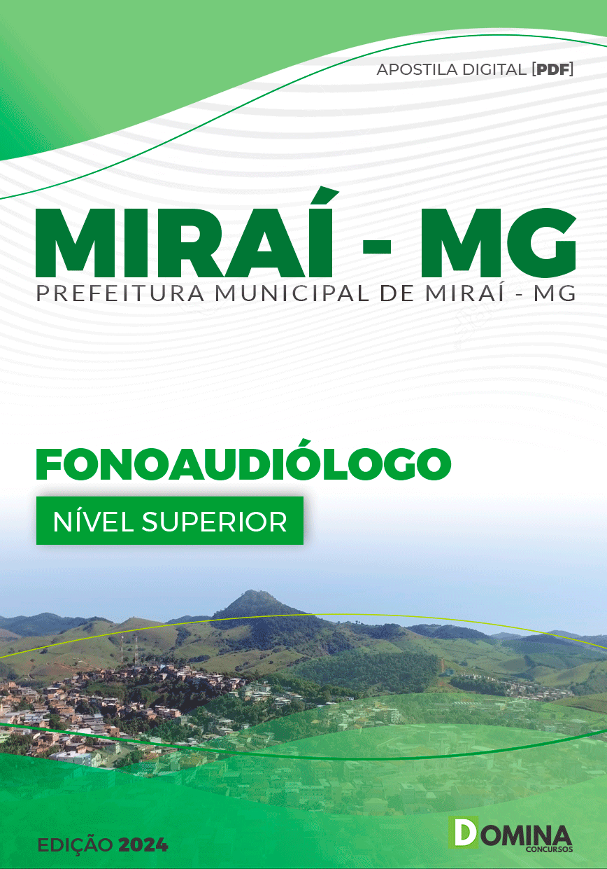 Apostila Pref Miraí MG 2024 Fonoaudiólogo