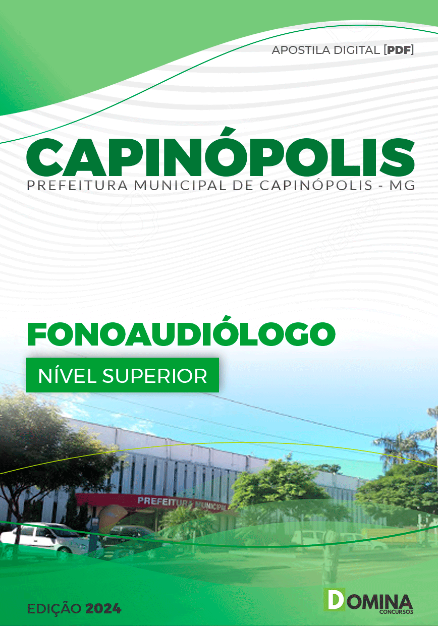 Apostila Prefeitura Capinópolis MG 2024 Fonoaudiólogo